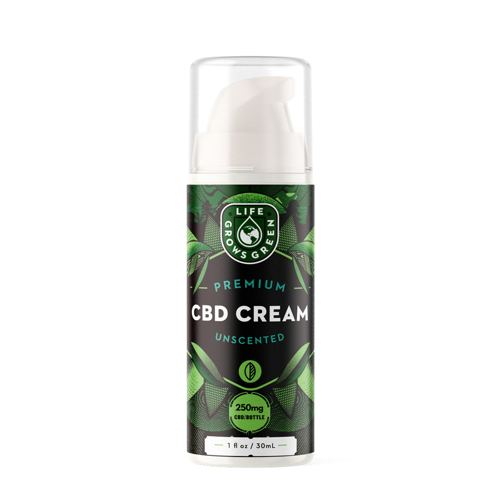 life grows green cbd topical cream unscented 250mg